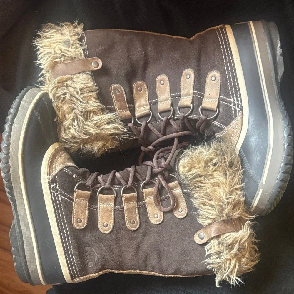 Sorel Joan of Arctic Brown Suede Faux Fur Waterproof Winter Boots NL1452-248‎ 7